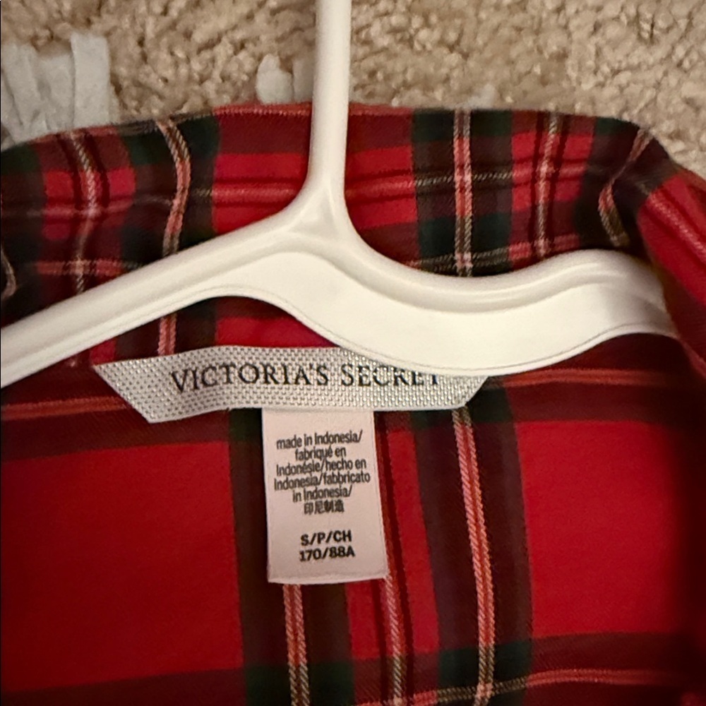 Victoria's Secret Red Plaid Pajama Set - Picture 2 of 5